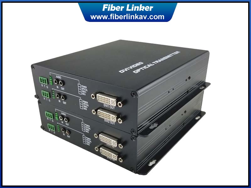 2-way uncompressed DVI Gear over single fiber optic cable