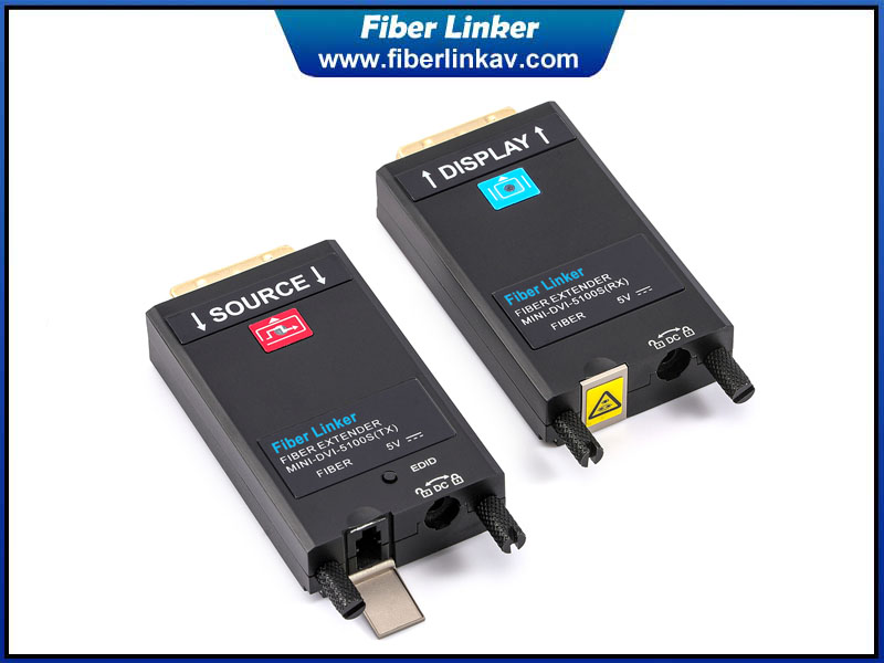 4K60 DVI Fiber Optic Extender compatible with HDMI2.0