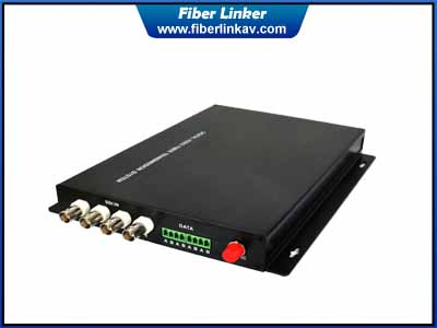 4-ch broadcast HD-SDI Fiber Optic Extender