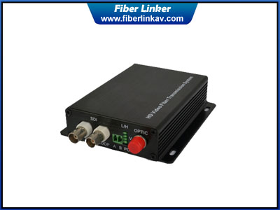 1-ch HD-SDI Fiber Optic Extender with RS485 