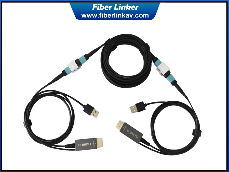 8K HDMI Fiber Extender over MPO Optic cable